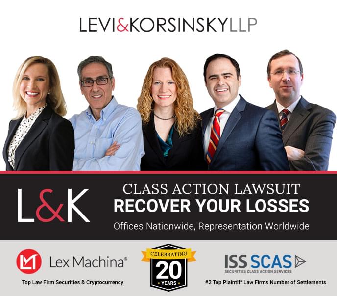 Levi & Korsinsky, LLP, Wednesday, December 21, 2022, Press release picture