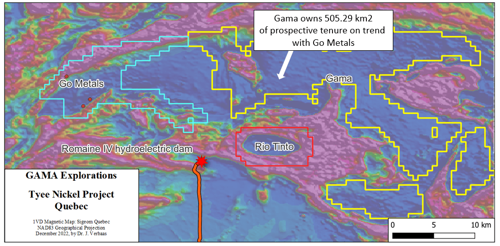 Gama Explorations Inc., Tuesday, January 10, 2023, Press release picture