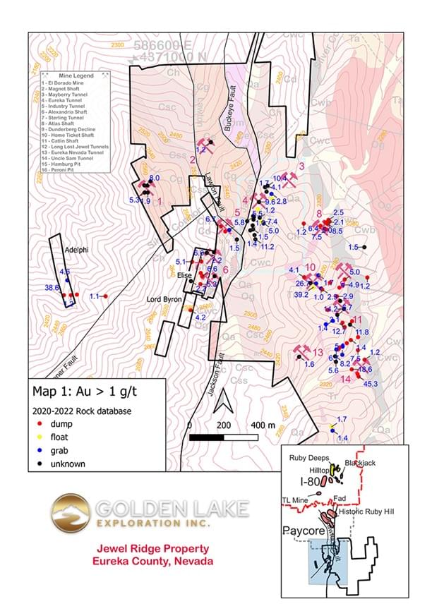 Golden Lake Exploration Inc., Thursday, January 19, 2023, Press release picture