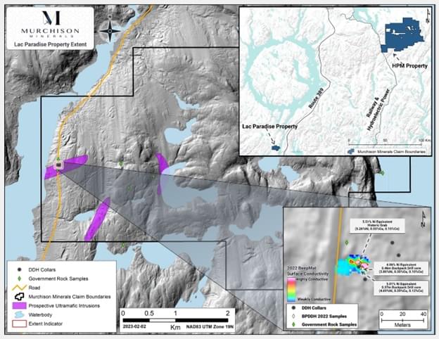 Murchison Minerals Ltd., Tuesday, February 7, 2023, Press release picture