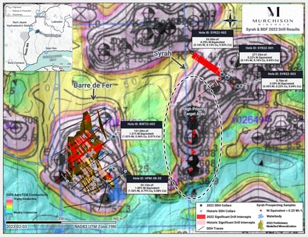 Murchison Minerals Ltd., Tuesday, February 7, 2023, Press release picture