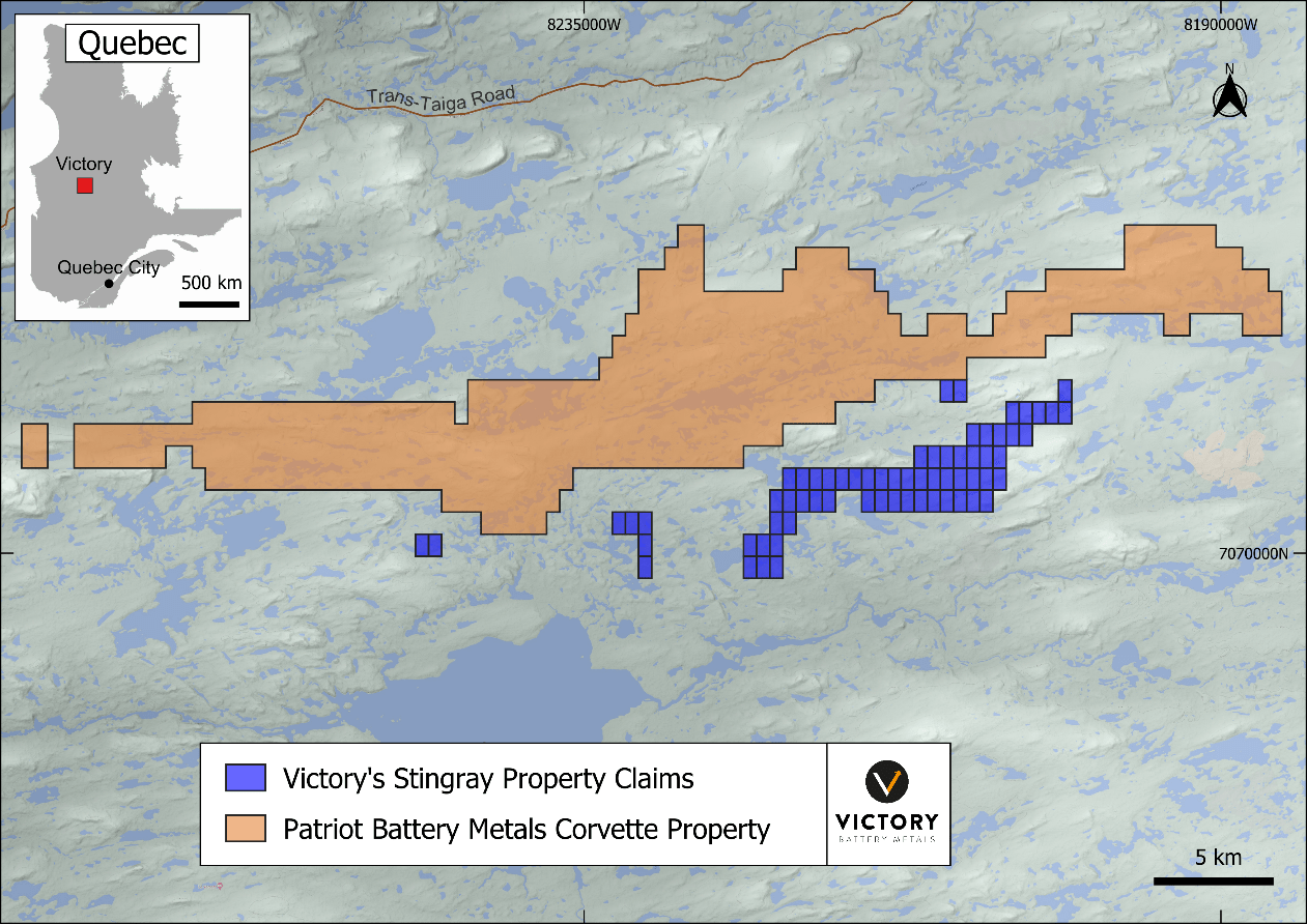 Victory Battery Metals Corp., Friday, February 10, 2023, Press release picture