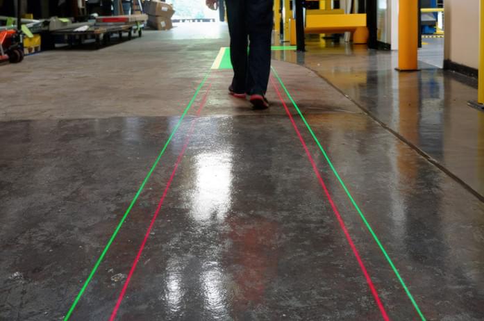 Laser Crane Light Walkway