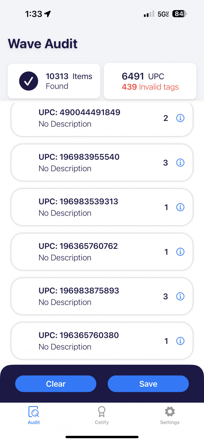 SimplyRFiD Wave: Audit