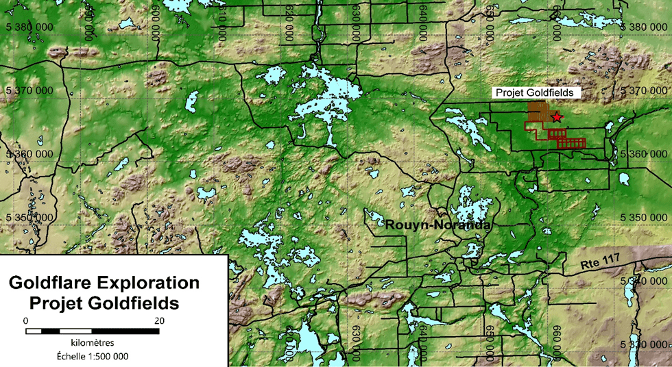 Goldflare Exploration Inc., Tuesday, May 2, 2023, Press release picture