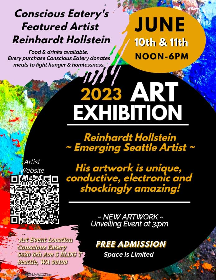 Reinhardt Hollstein Artist, Thursday, June 1, 2023, Press release picture