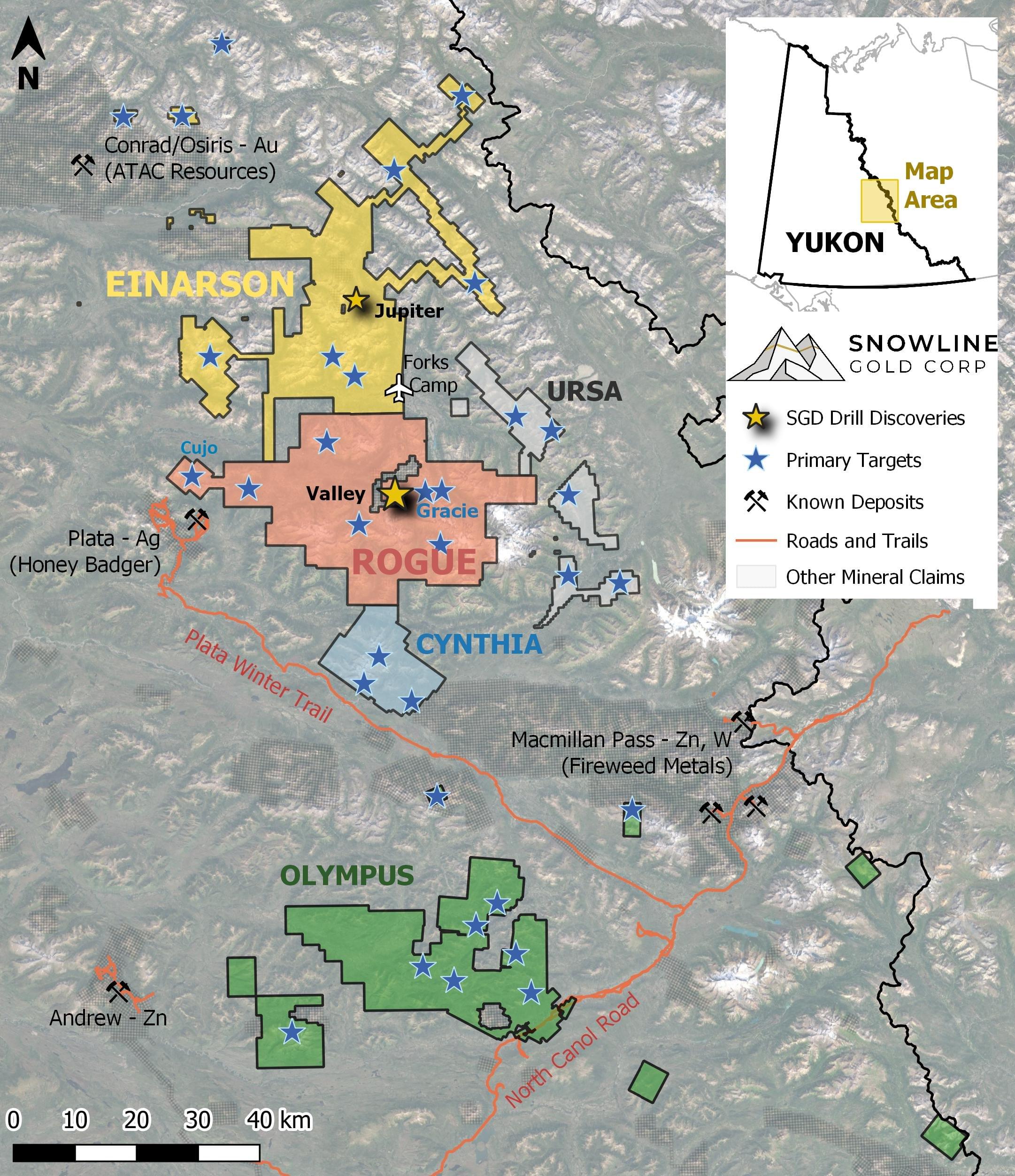 Snowline Gold Corp., Tuesday, July 18, 2023, Press release picture